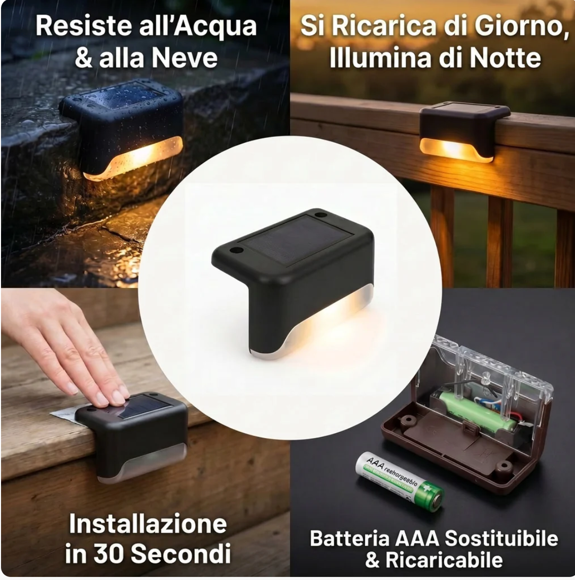 Lampada solare da esterno luna lux