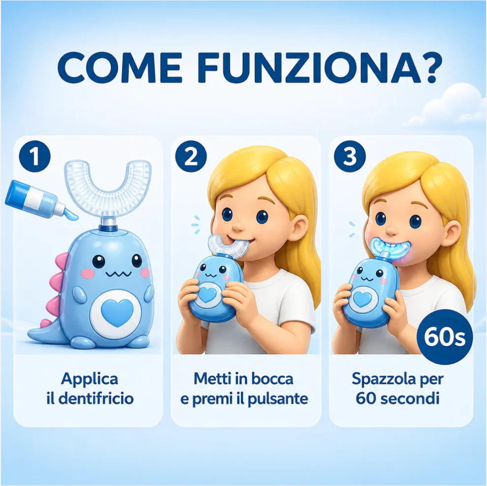 BluSmile Spazzolino da denti per bambini